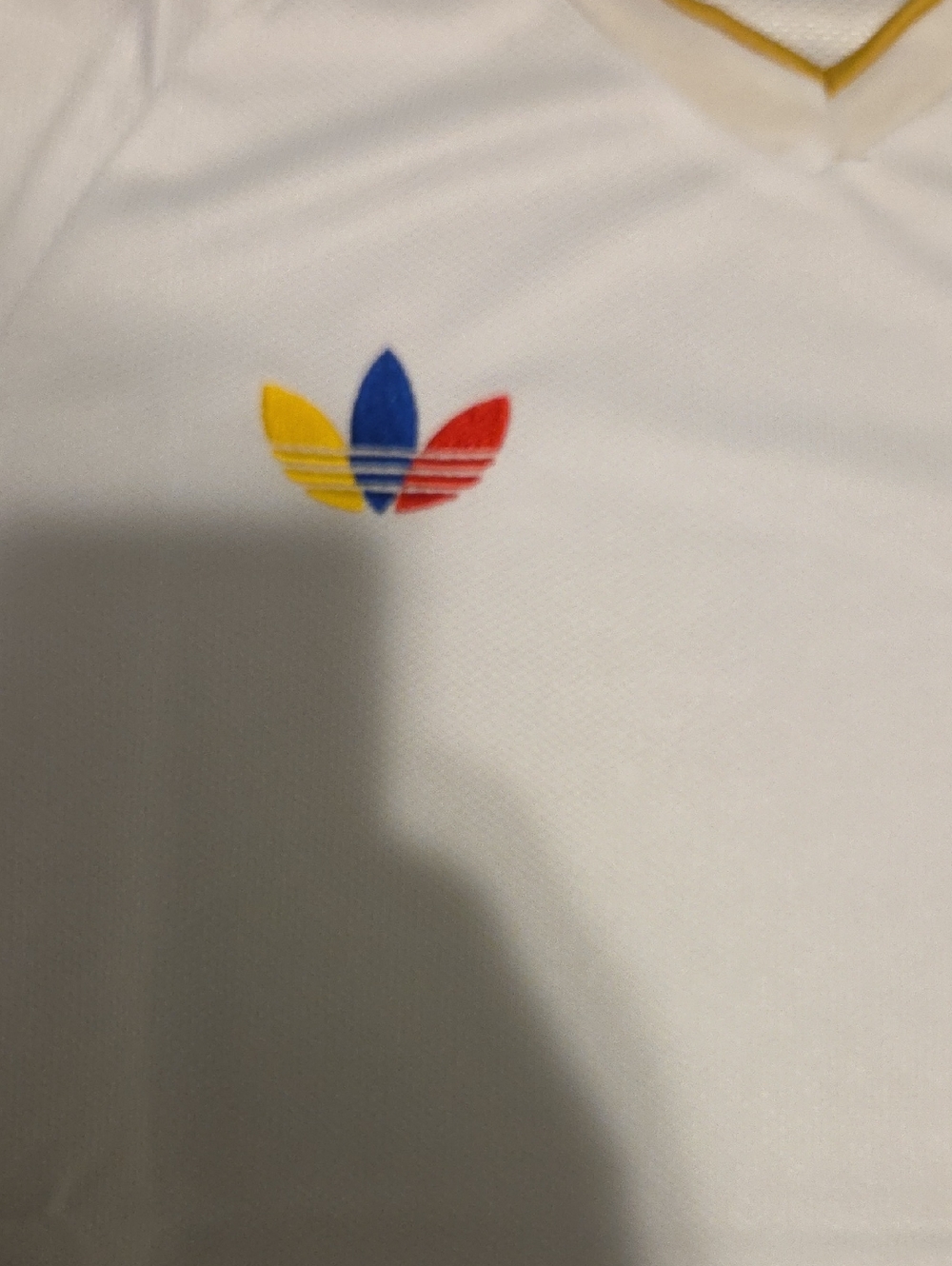 adidas White Venezuela Accent Jersey with Red, Blue & Yellow Details - Picture 5 of 7